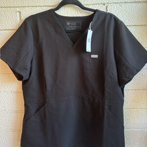 FIGS Women’s Black Scrub Top